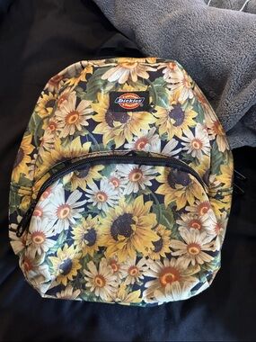 Dickies Sunflower & Daisy Mini Backpack - Yellow, White, Green